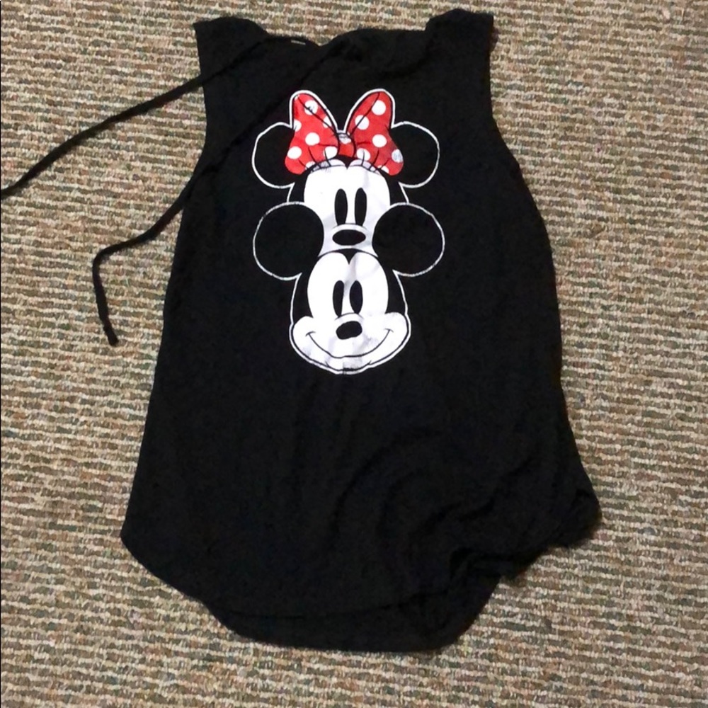 Mickey and Minnie Mouse hooded tank.